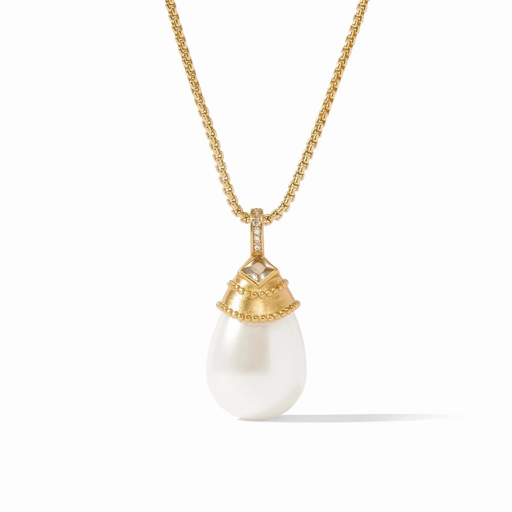 Julie Vos Noel Pearl Pendant Necklace